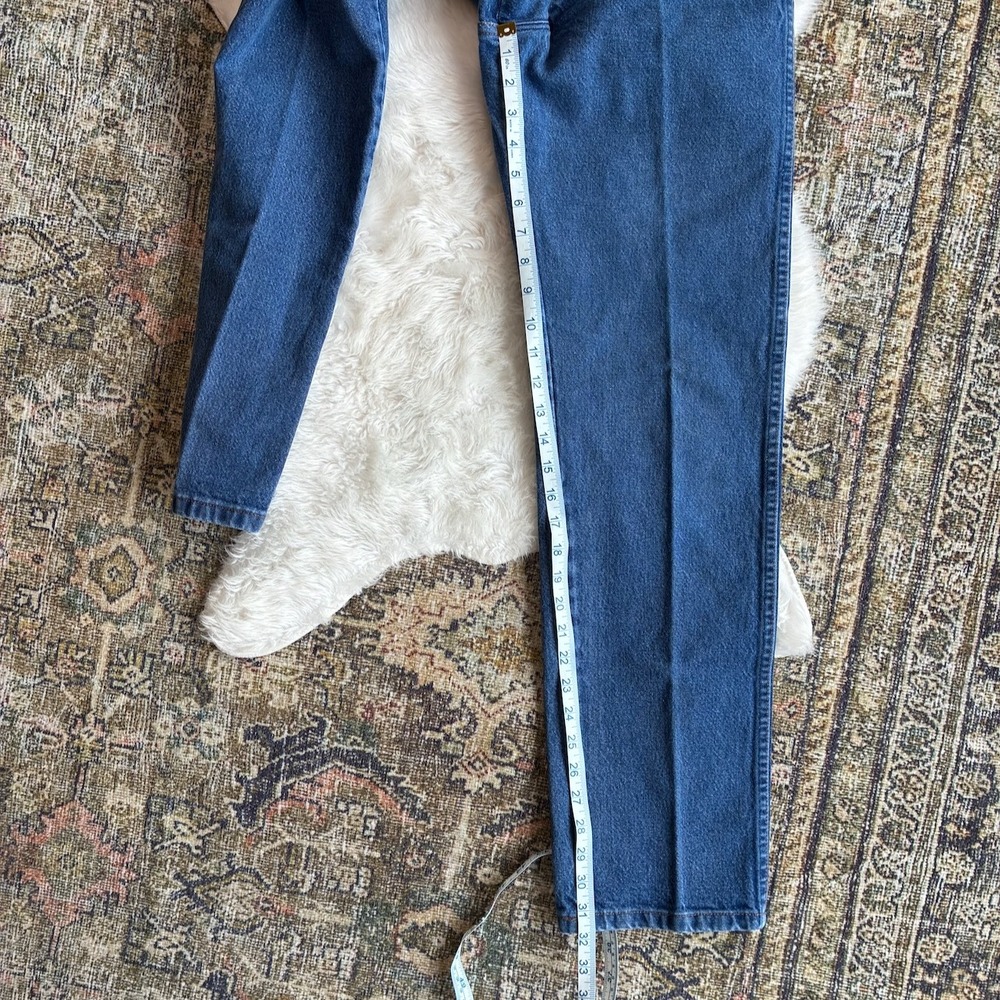 Vintage Wrangler 13MWZG Cowboy Cut Jeans Medium Wash High Rise 9x32 Denim Pants - Picture 8 of 12